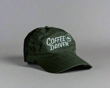 Load image into Gallery viewer, #CoffeeDriven Vinyl Cap (Army Green)