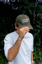 Load image into Gallery viewer, #CoffeeDriven Vinyl Cap (Army Green)